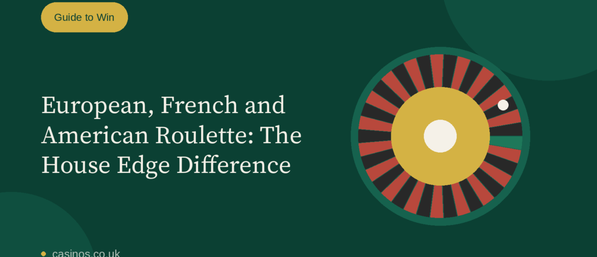 European, French and American Roulette: The House Edge Difference